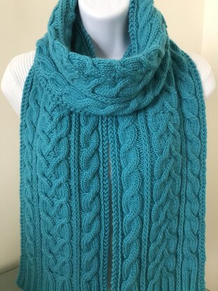 Turquoise Canterbury Scarf