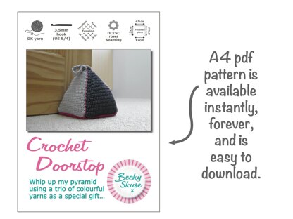 Easy pyramid doorstop