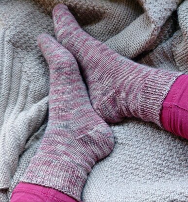 Annette's Toe Up Vanilla Socks