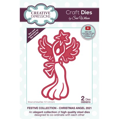Creative Expressions Sue Wilson Christmas Angel 2021 Craft Die