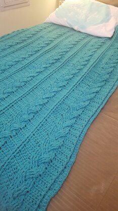 Crochet Cable Blanket