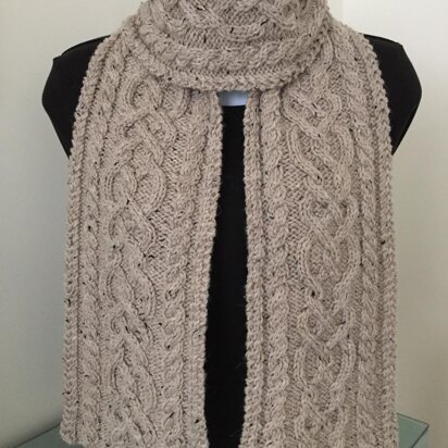 Killarney Cabled Scarf and Cowl