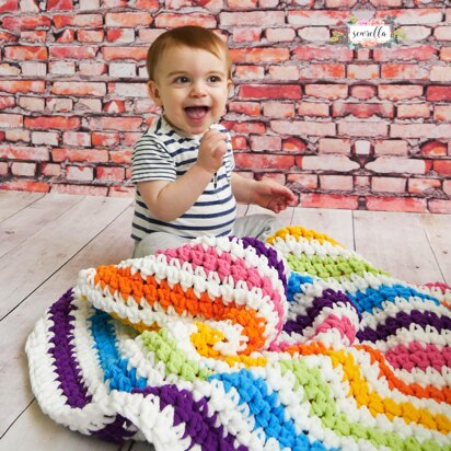 Rainbow Stripes Baby Blanket