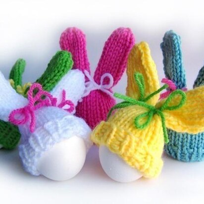 Easter Bunny Egg Cozy, Bunny Egg Hat, Egg Cosy Hat