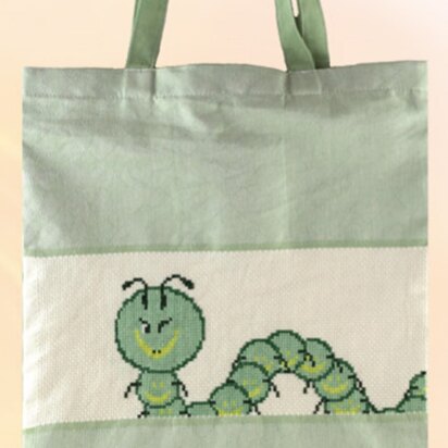 Pako Bag - Caterpillar (10 Tpi Cotton) Counted Cross Stitch Kit - 36x41 cm