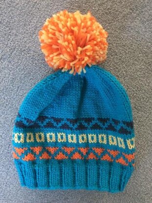 Peruvian pattern hat © Seashells Designs