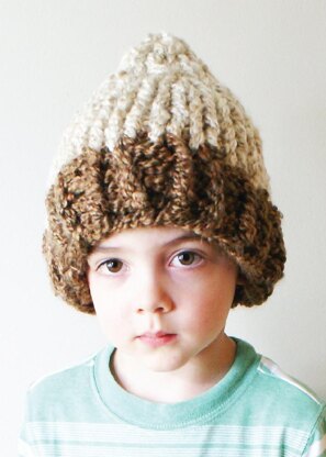 Chunky Acorn Hat in Toddler, Child and Adult Sizes (hat014)