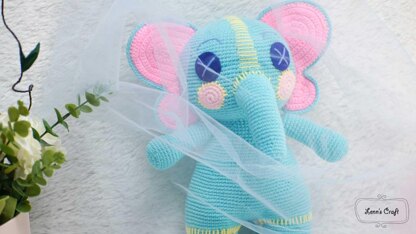 Ello elephant cocomelon amigurumi crochet doll