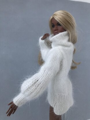 Puff Sleeve Sweater and had knitted flat