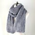 Cozy Cable Lace Scarf