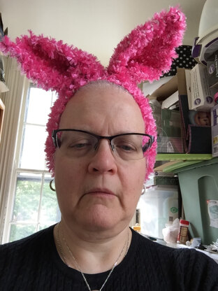 fluffy bunny ear headband