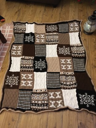 Fireside Patchwork Afghan in Lion Brand Vanna's Choice - 80753AD