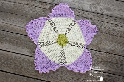 Ribbon & Lace Flower Afghan