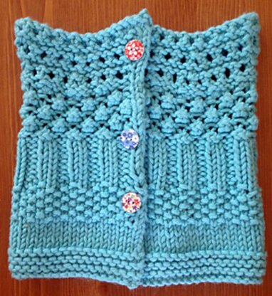 Stitch sampler neckwarmer