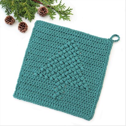 Christmas Tree Washcloth