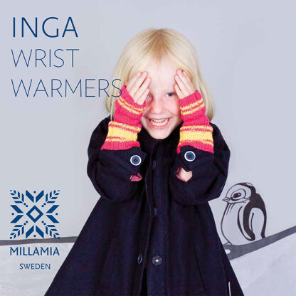 "Inga Wristwarmers" - Gloves Knitting Pattern For Girls in MillaMia Naturally Soft Merino