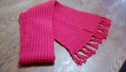 Red winter scarf