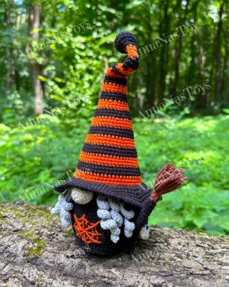 Halloween Witch with Broom