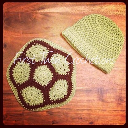 Turtle Shell and Hat Newborn Photo Prop Pattern