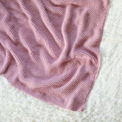 Seed Stitch Baby Blanket