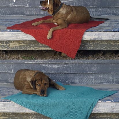 Dog Blankets in Hayfield Chunky With Wool - 7809- Downloadable PDF - knitting pattern