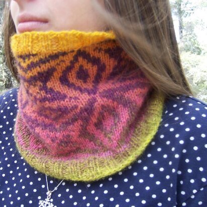 Cowlorworks Cowl & Mittens - knitting pattern