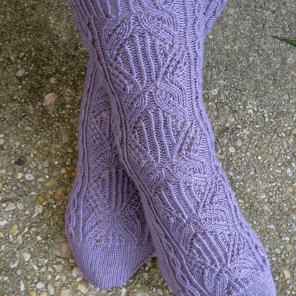 Wells Cable Lace Socks