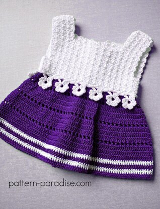 Violet Blooms Baby Dress