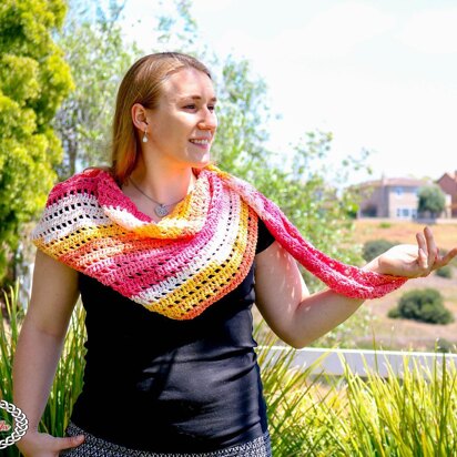 Sunset Boomerang Scarf