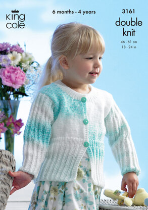 Cardigan and Jacket in King Cole Melody DK - 3161