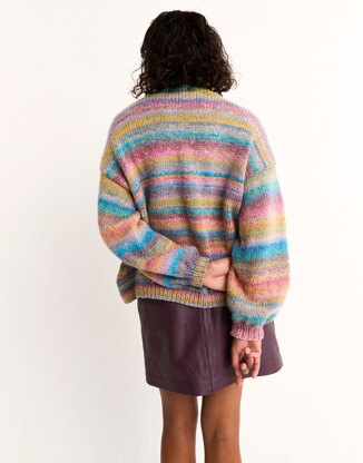 Healing Crystal Cardigan Knitting Pattern in Sirdar Jewelspun With Wool Chunky - Downloadable PDF