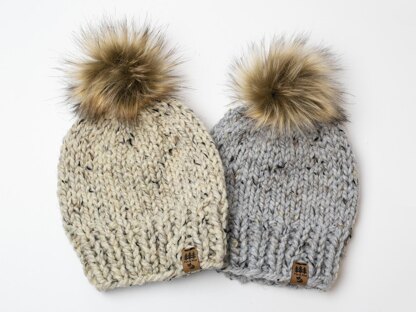 Fur Pompom Chunky Hat Baby Children Women