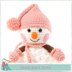 Snow girl and Snowman Comfort Blankets Blankie Lovey Crochet Soft Toys Baby Blanket