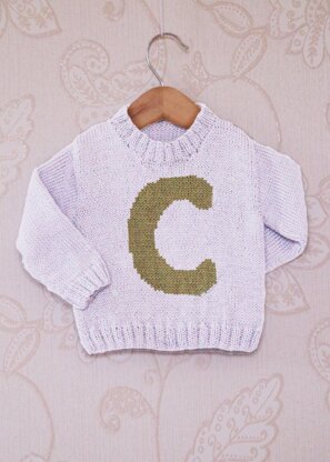 Intarsia - Letter C Chart - Childrens Sweater