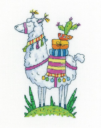 Heritage Crafts Llama Cross Stitch Kit