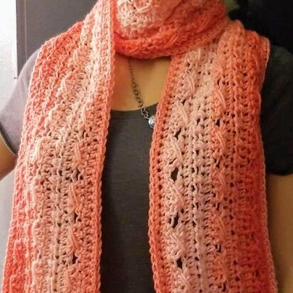 Textured twist scarf