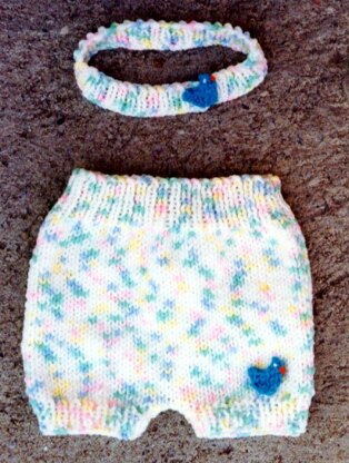 Diaper Cover / Headband Set