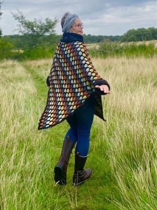 Oversized Honeycomb Poncho