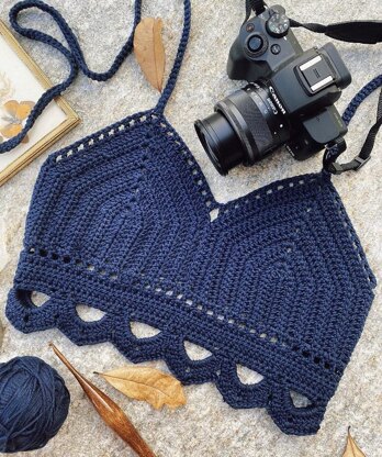 WILD ROSE Bralette || Crochet Summer Top, Crop Top