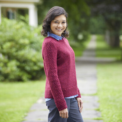 803 Garnet Pullover - Sweater Knitting Pattern for Women in Valley Yarns Peru