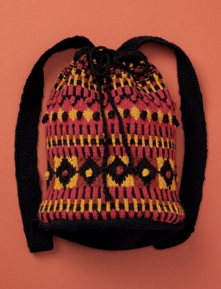 Unfelted Tribal Duffle in Patons Classic Wool Worsted