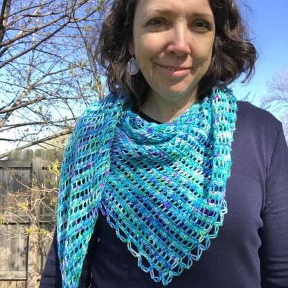 Azure Dreams Shawl