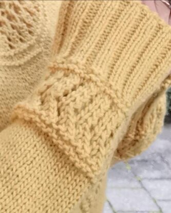 Golden Valley Top Down Sweater