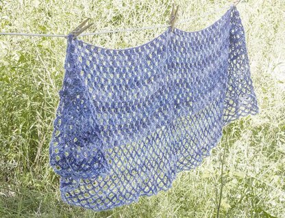 Easy Lace Shawl in a Ball