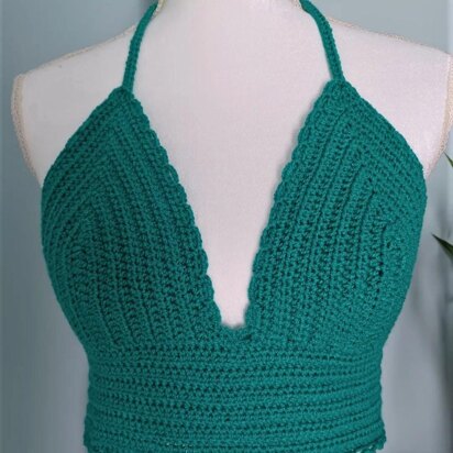 Jade Day Crochet Halter Top