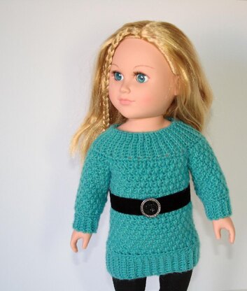 Cobblestones Sweater Dress for 18" dolls