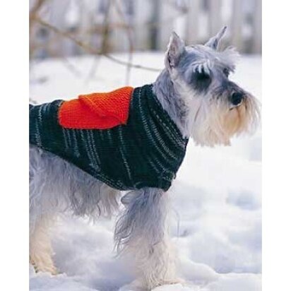 Dog Coat With Cargo Pockets in Bernat Super Value - knitting pattern