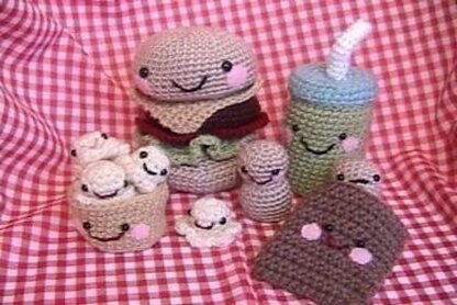 Snack Food Amigurumi Crochet Pattern Set