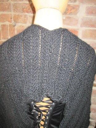 Gothic angel wings shawl