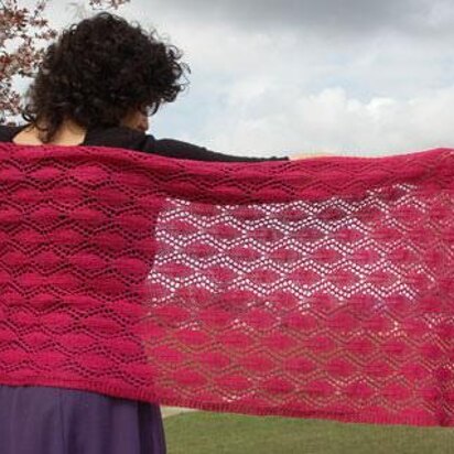 Gothic Leaf Stole - knitting pattern